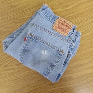 Levi Strauss 550 Mens Y2K Relaxed Fit‎ Light Wash Denim Jeans W34 L30